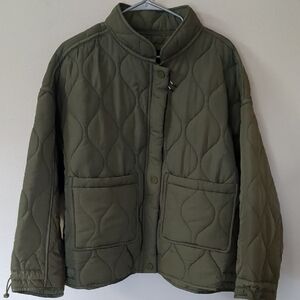 Olive Quilted Jacket